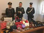 Abiti griffati recuperati dai carabinieri