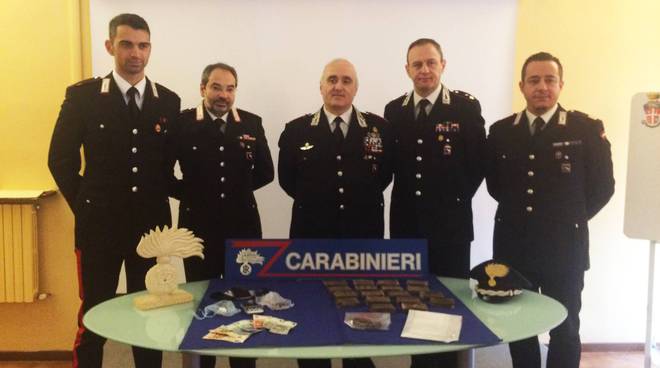 La conferenza stampa dei carabinieri