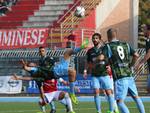 Nella foto di Gilberto Poggi, un momento del match tra Rimini e Vigor Carpaneto 1922