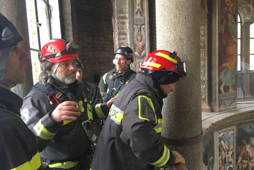 Vigili del fuoco in S. Maria di Campagna