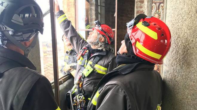 Vigili del fuoco in S. Maria di Campagna