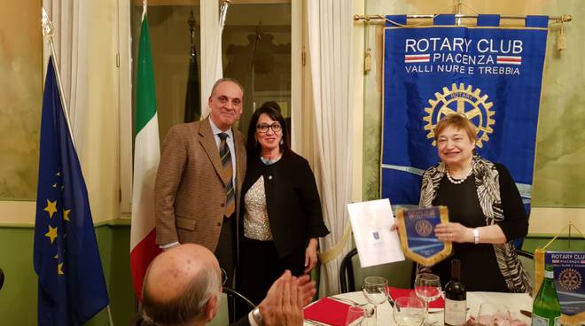 Alcune immagini della serata del Rotary club Valli Nure e Trebbia