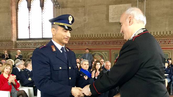 Gli agenti della polizia di stato premiati a Piacenza 