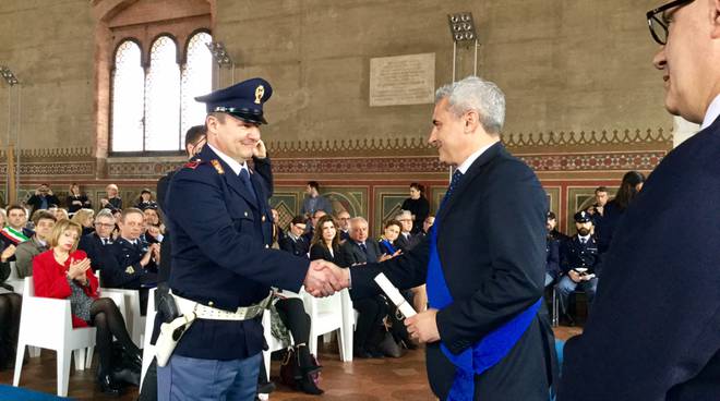 Gli agenti della polizia di stato premiati a Piacenza 