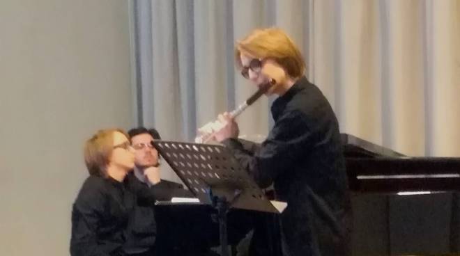 Il giovane flautista Jacopo Famà, terzo classificato