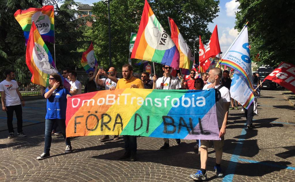 Corteo arcobaleno a Piacenza