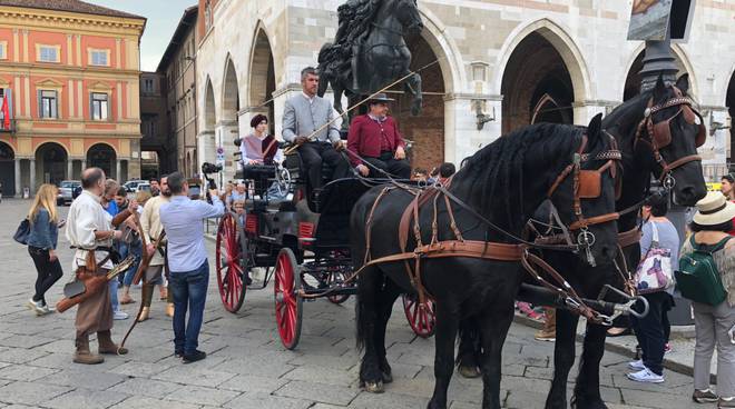 Farnese in carrozza a Piacenza