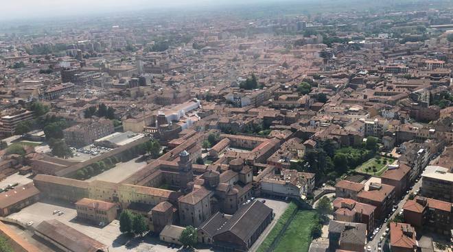 Piacenza vista dall'alto