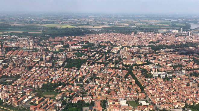 Piacenza vista dall'alto