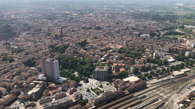 Piacenza vista dall'alto