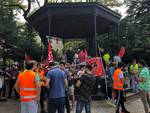 La manifestazione dei si Cobas a Piacenza