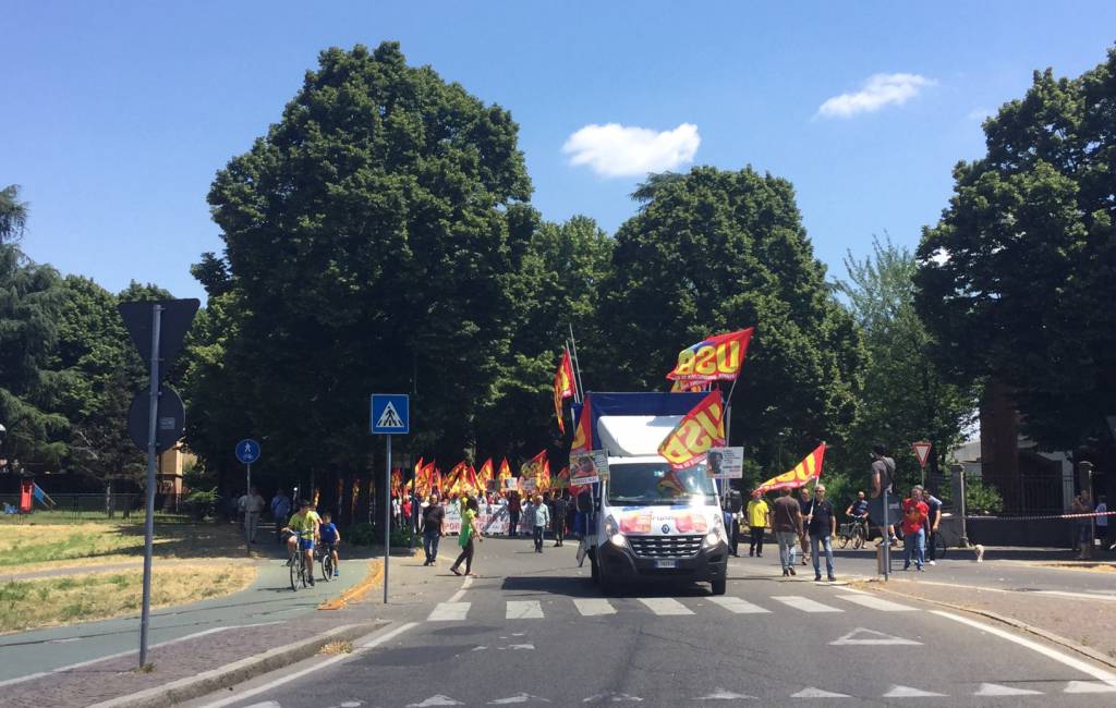 La manifestazione del sindacato Usb