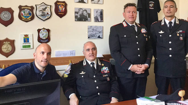 La conferenza stampa dei carabinieri