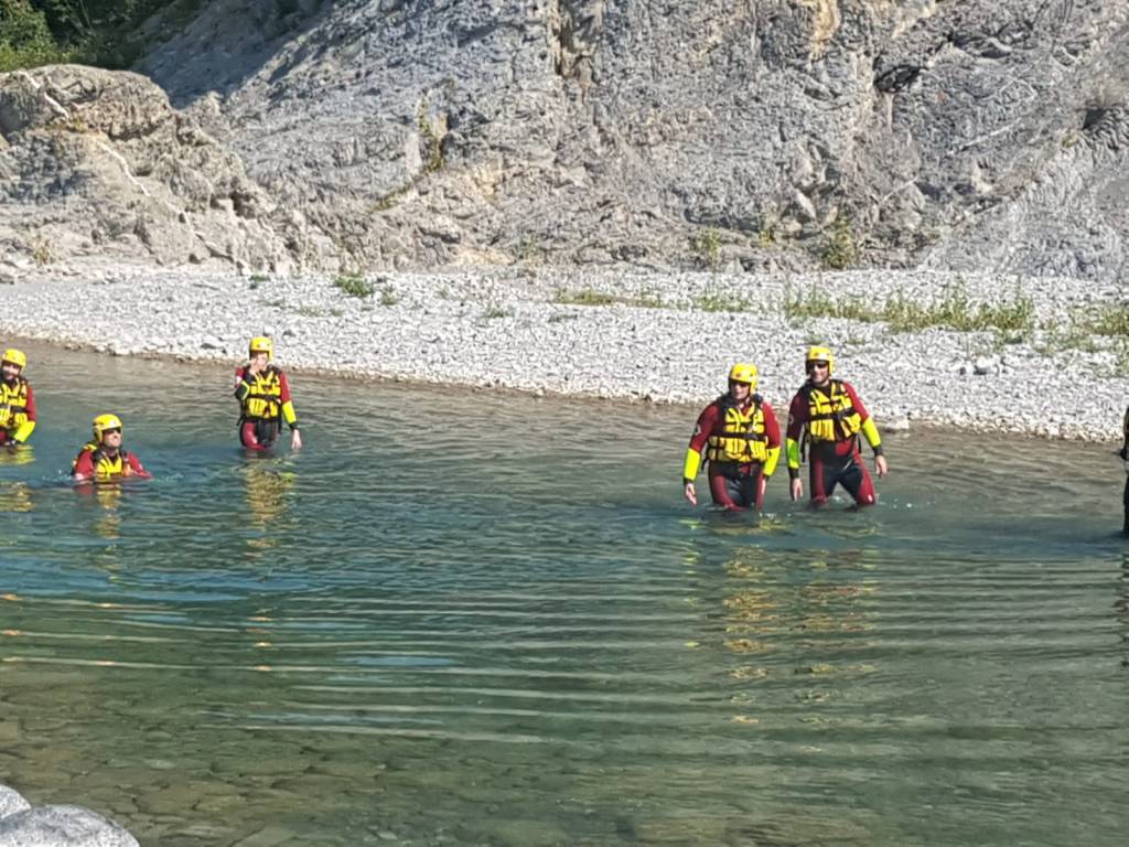 Esercitazione della Croce Rossa a Marsaglia