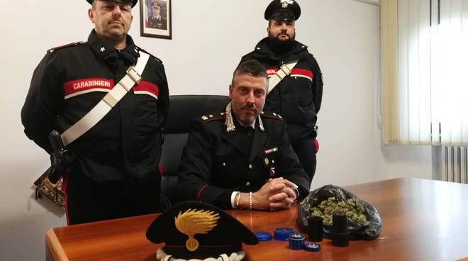 carabinieri di Fiorenzuola con marijuana