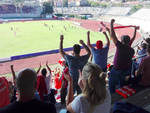 Tifosi in festa sugli spalti del Garilli