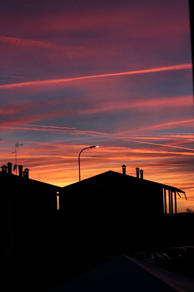 Un tramonto rosa il 24 ottobre