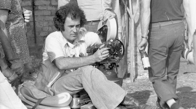 Bertolucci sul set di Novecento