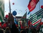 La manifestazione dei sindacati a Roma