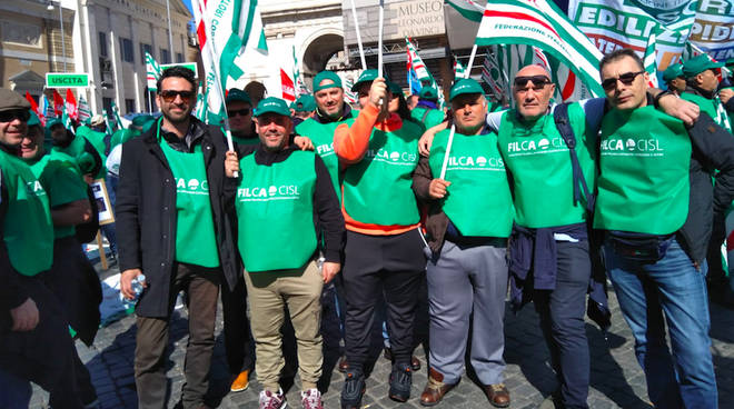 La manifestazione a Roma