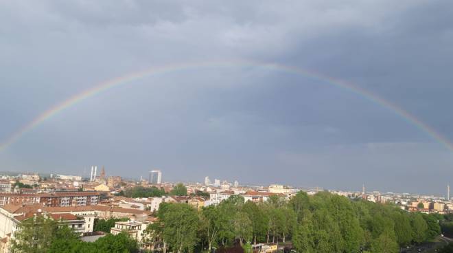 Arcobaleno a Piacenza