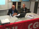 Giuliano Guietti e Gianluca Zillocchi presentano l'Osservatorio sull'economia e il lavoro alla Cgil