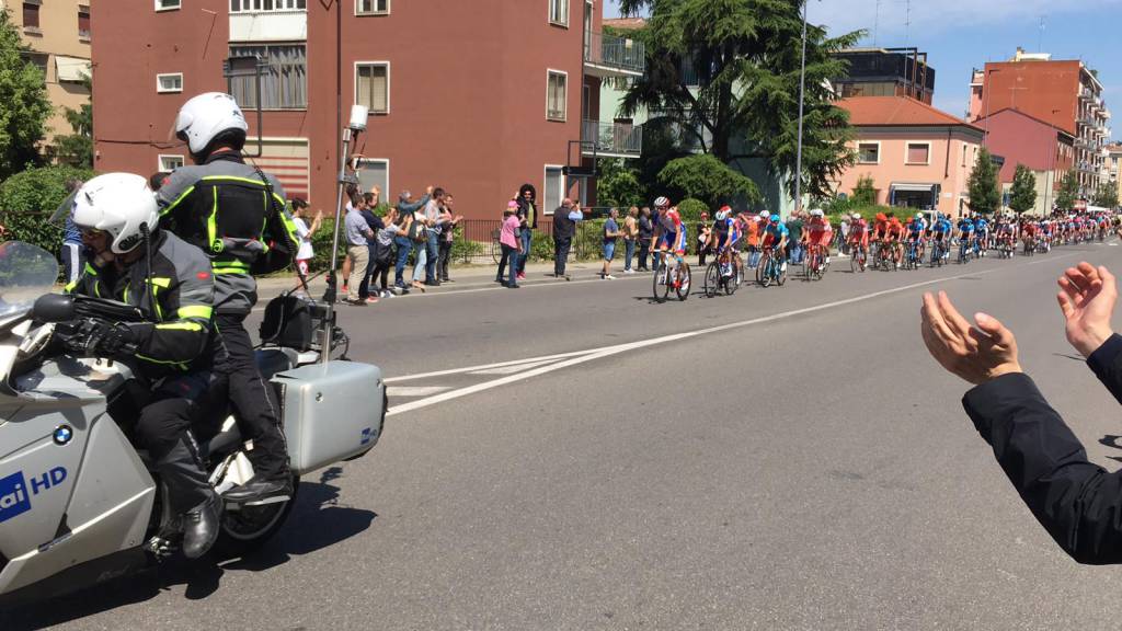 Il passaggio del Giro a Piacenza