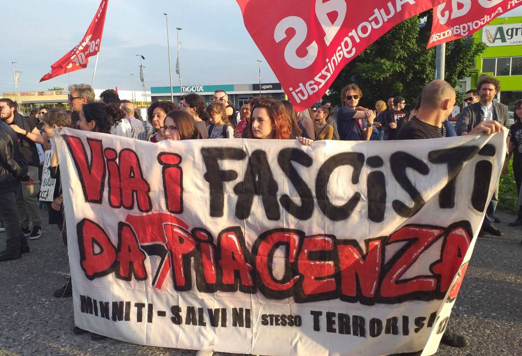 Protesta contro Matteo Salvini