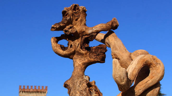 Scultura lignea di Erminio Tansini (foto di Davide Tansini)