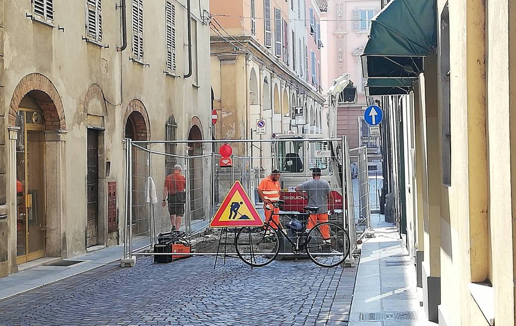 Lavori in piazza Duomo