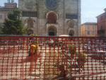 Piazza Duomo trasformata in cantiere 