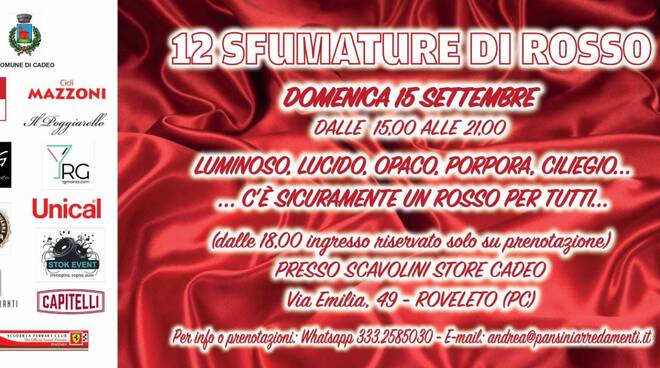 12 sfumature di rosso