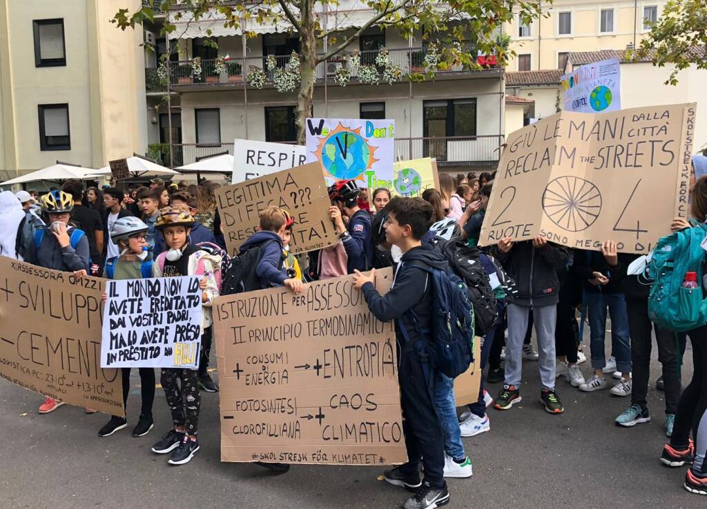 Il corteo di Fridays for Future a Piacenza