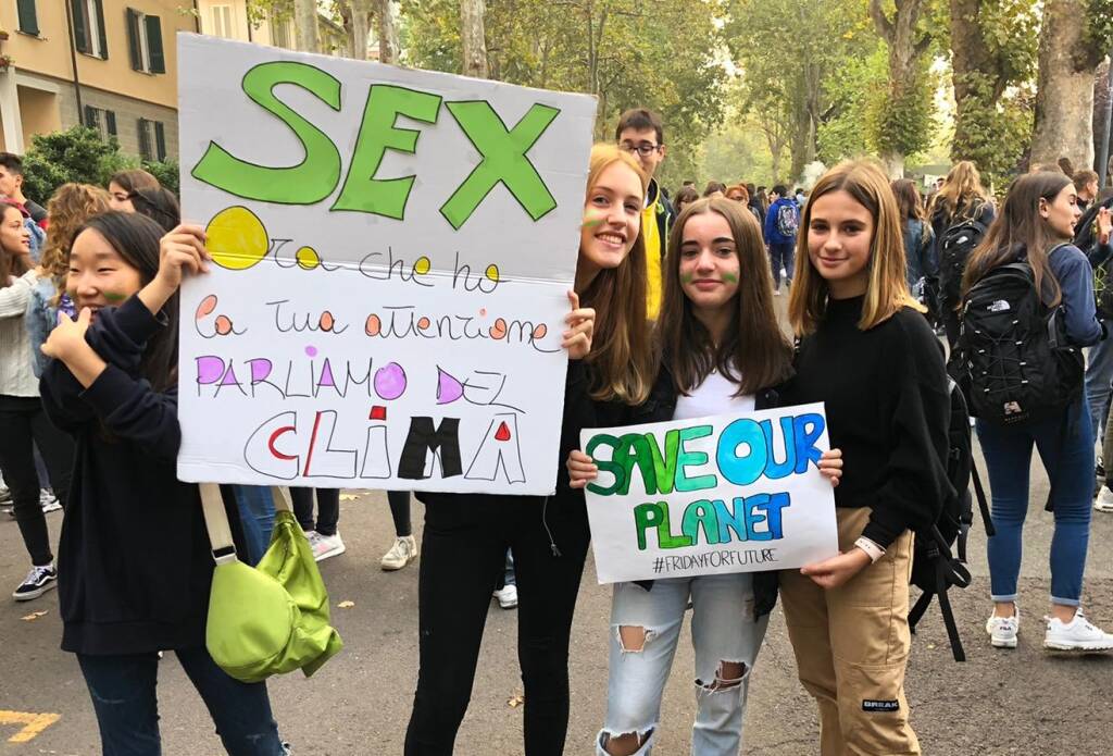 Il corteo di Fridays for Future a Piacenza