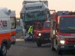 incidente autostrada camion a Pontenure