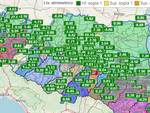 mappa monitoraggio piene fiumi protezione civile 21 ottobre 2019