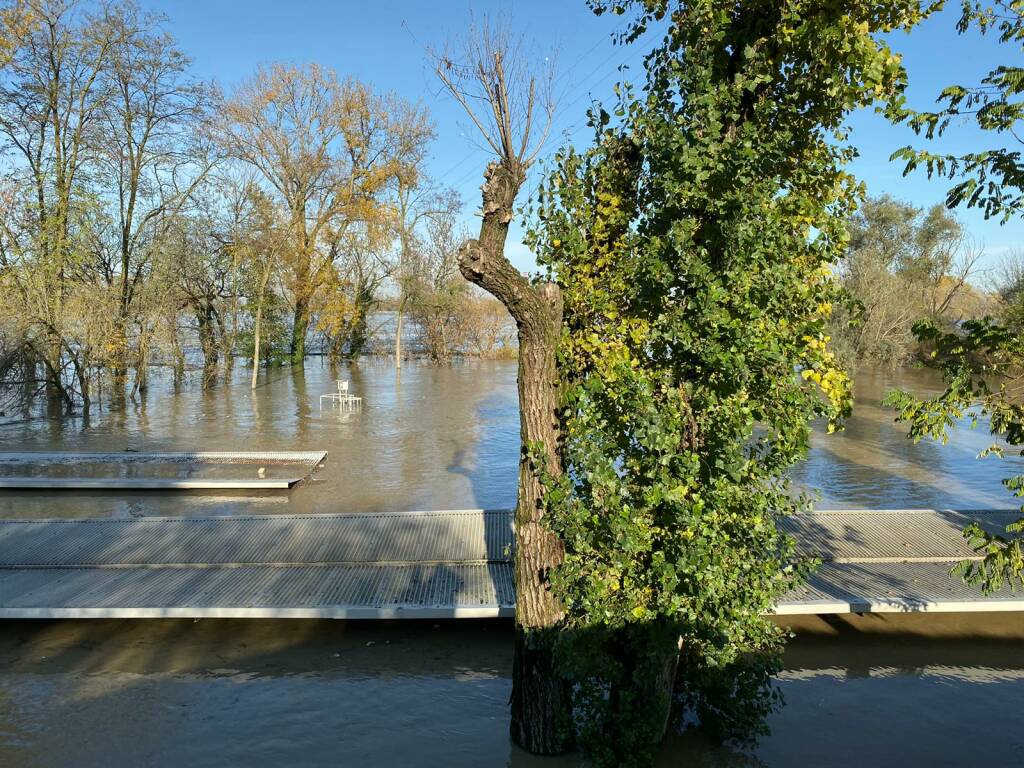 La piena del Po a Piacenza