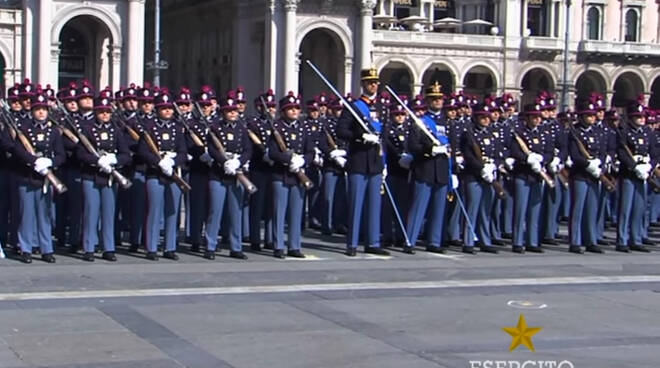 Giuramento cadetti (Foto da video dell'Esercito Italiano)