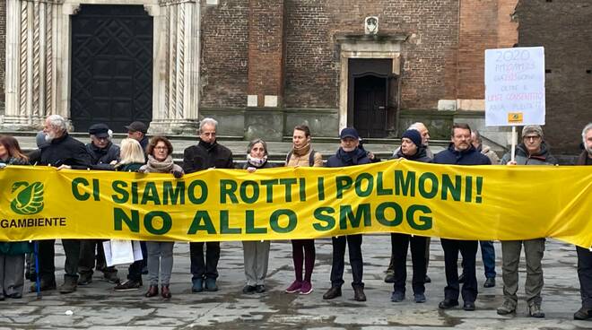 manifestazione Legambiente qualità dell'aria