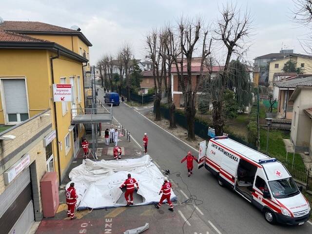 Postazione medica avanzata a Castel San Giovanni