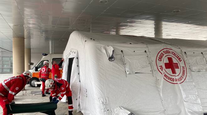 Postazione medica avanzata a Fiorenzuola