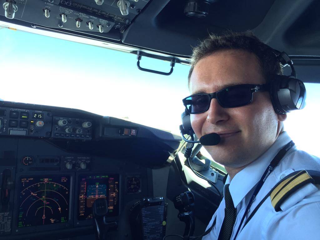 Francesco Tecchio pilota linea aviazione 