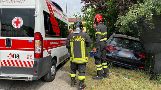 L'incidente lungo strada Caorsana