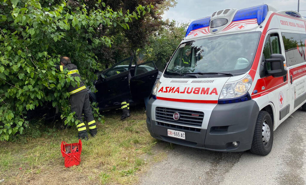 L'incidente lungo strada Caorsana