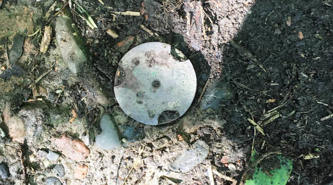 L'ordigno ritrovato al Parco della Galleana