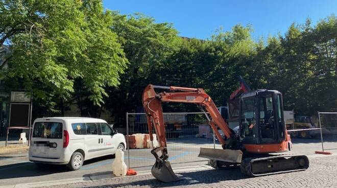 Lavori in via Taverna