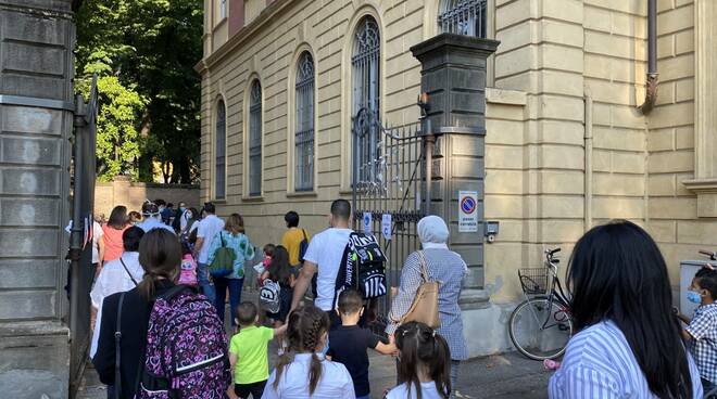 Primo giorno di scuola a Piacenza