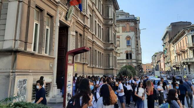 Primo giorno di scuola a Piacenza