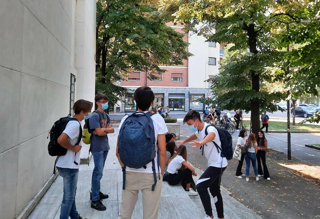 Primo giorno di scuola a Piacenza