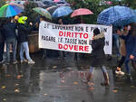 La manifestazione sul Facsal contro il Dpcm